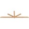 Ekena Millwork Kennewick Timber Gable Bracket, Western Red Cedar, 108"W x 36"H x 1 1/2"D x 3 1/2"F, 8/12 Pitch GBW108X36X0204KEN00SWR - alternate 2